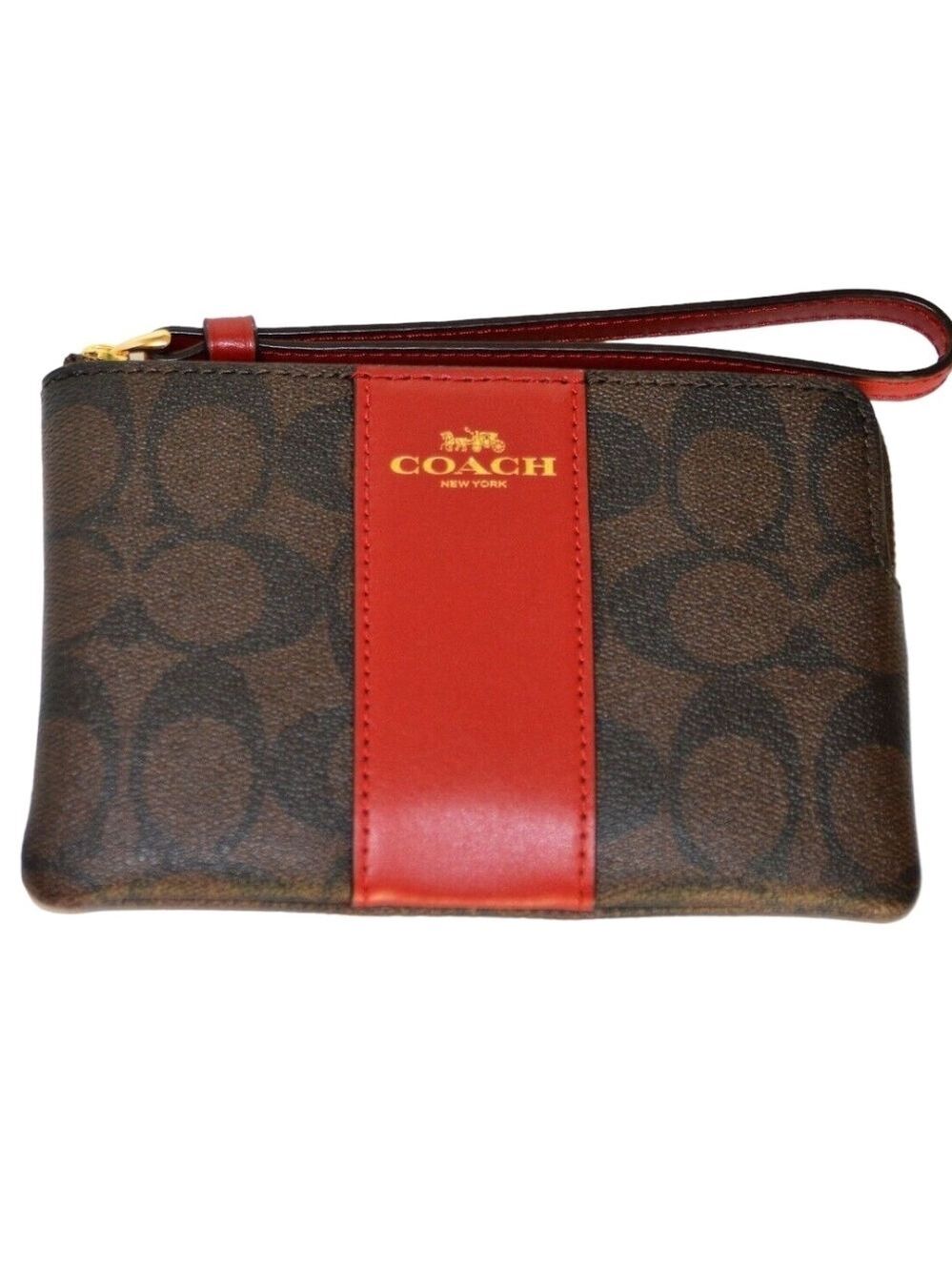 NWT Coach Leather Portfolio Wristlet